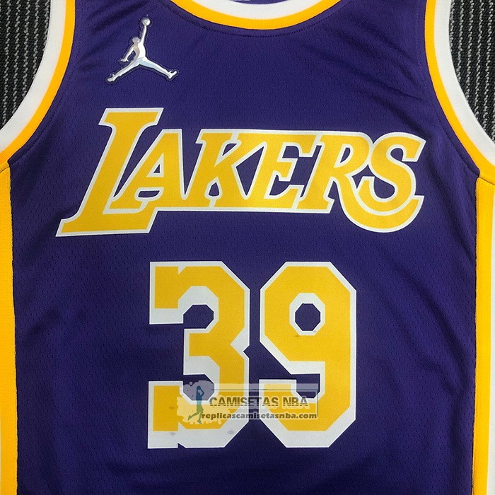 Camiseta Los Angeles Lakers Dwight Howard NO 39 Statement 2021-22 Violeta